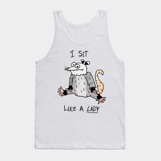 Possum Sit Like a Lady Tank Top